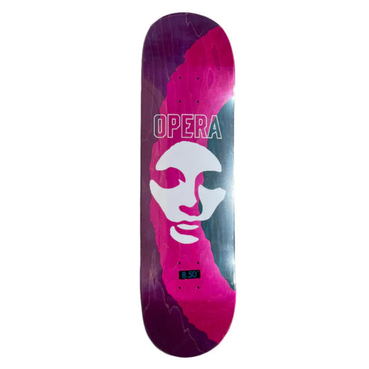 Opera Triple Torn Mask Blue/Purple/Pink EX7 8.5" Skateboard Deck
