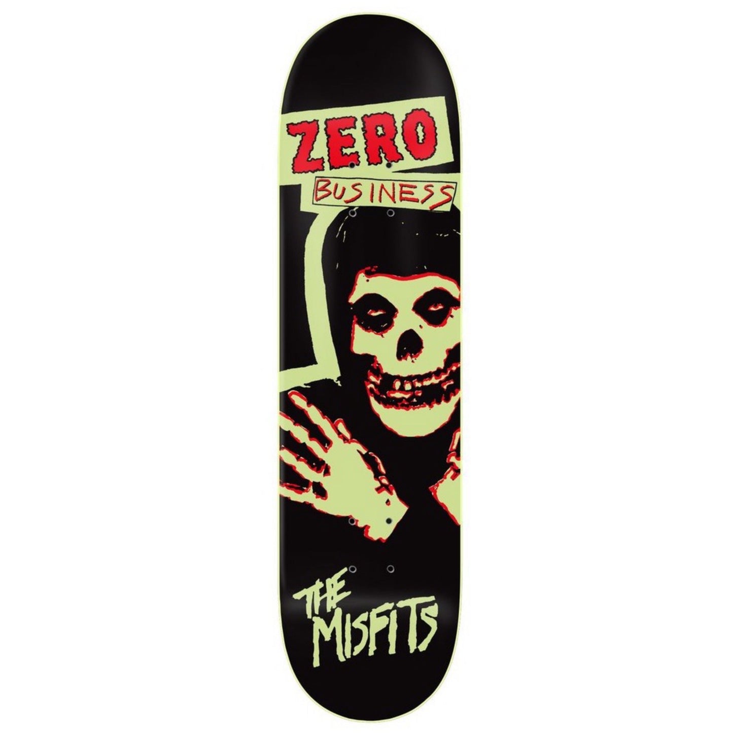 Zero x Misfits Business Glow 8.5" Skateboard Deck