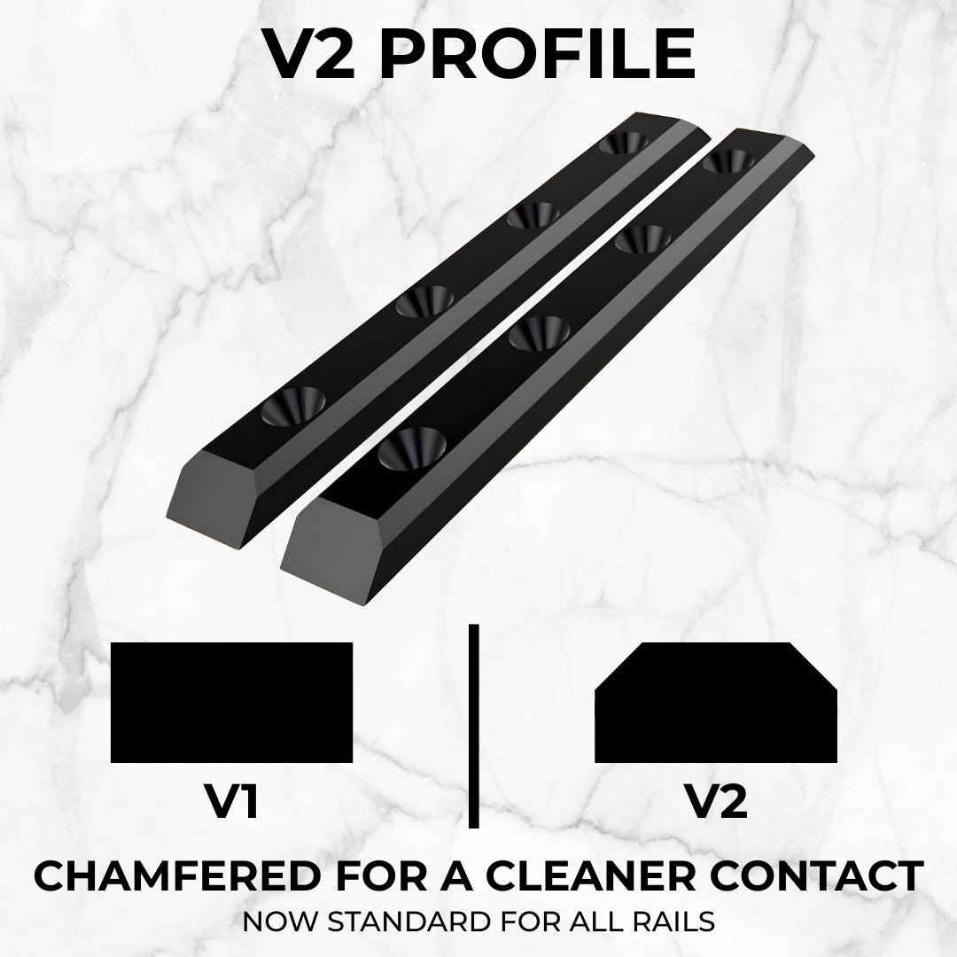 Apex Fingerboard Board Rails V2 Acrylic (CHOOSE COLOR)