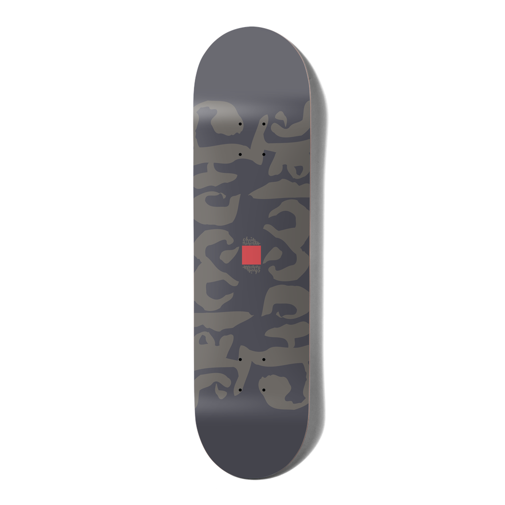 Chocolate Roberts Ink Blot Gray 8.25 Twin Tail Skateboard Deck