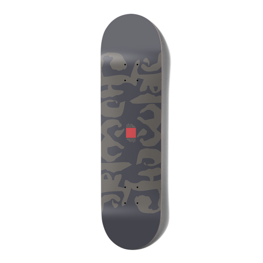 Chocolate Roberts Ink Blot Gray 8.25 Twin Tail Skateboard Deck