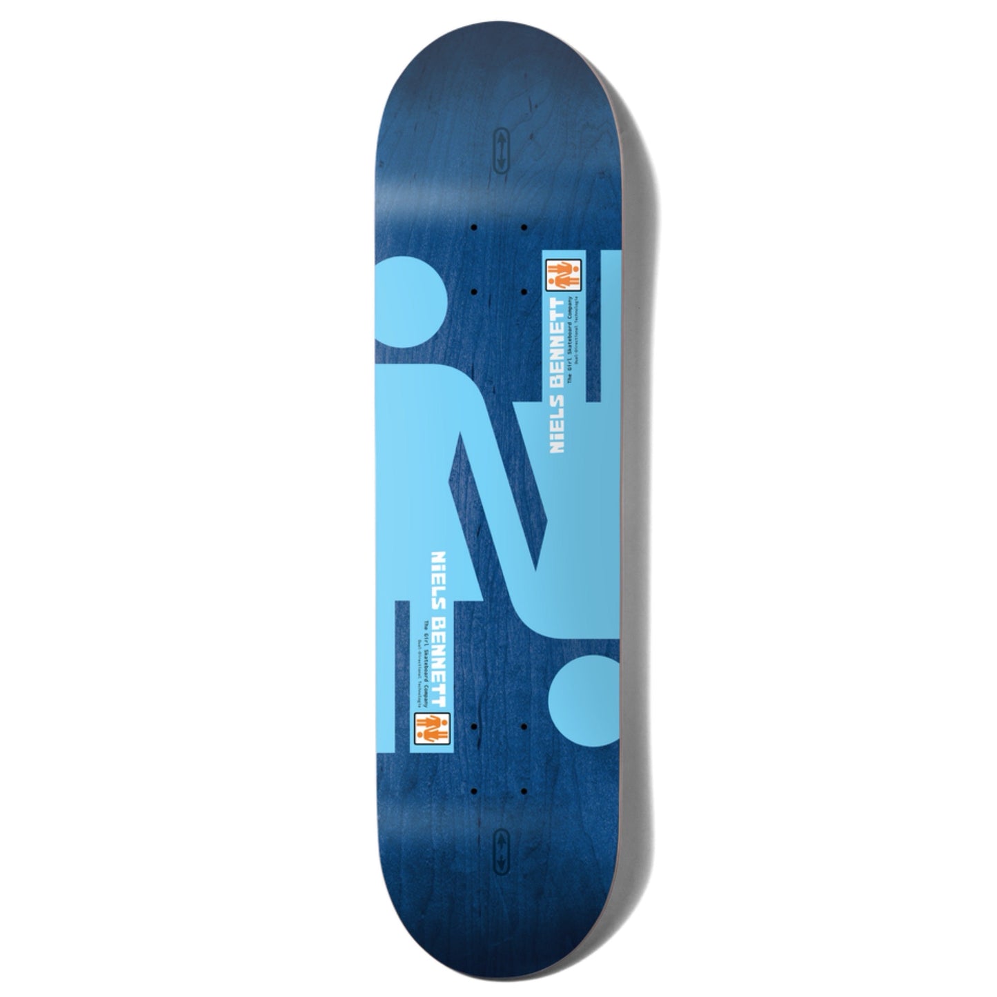 Girl Bennett 8.0" Twin Tail Skateboard Deck