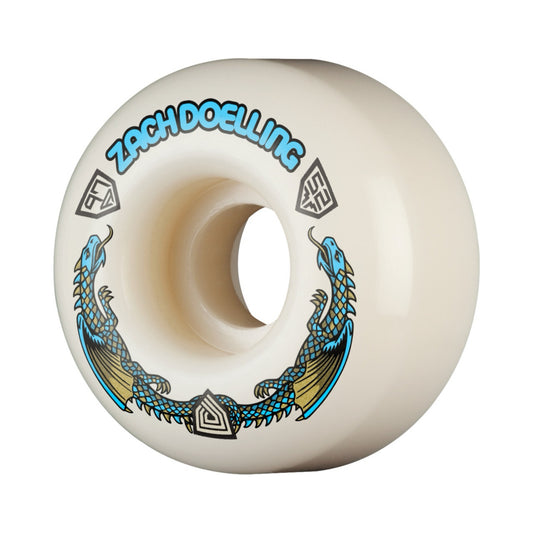 Powell Dragon Formula Blue Zach Doelling V1 52mm x 31mm 97a Skateboard Wheels