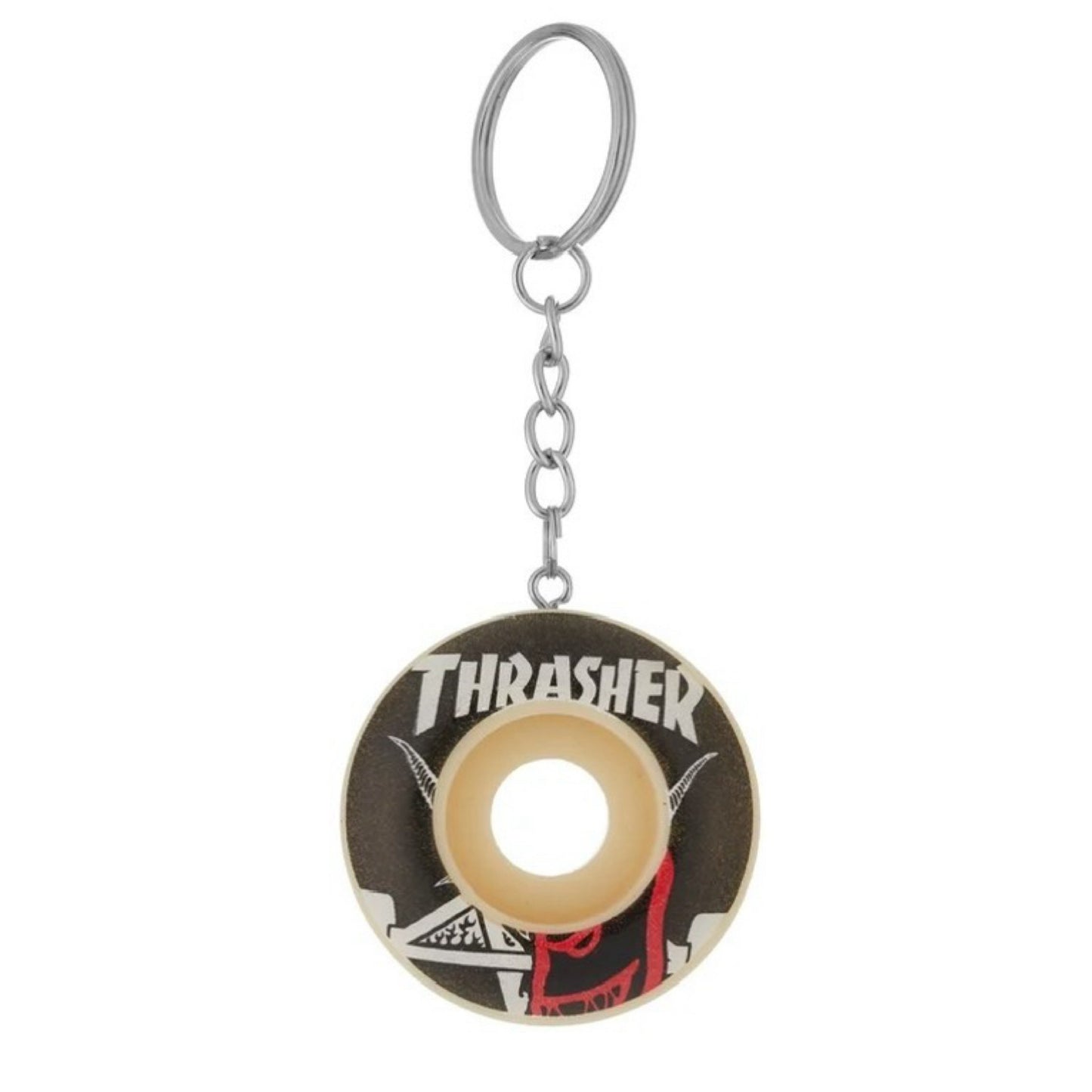 Spitfire x Thrasher Wheel Keychain Natural