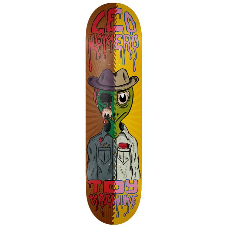 Toy Machine Leo Romero Half N Half 8.25" Skateboard Deck