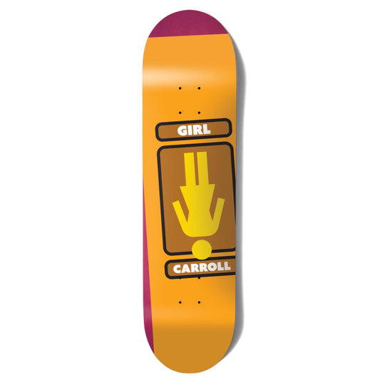 Girl Carroll Oops OG Twin Tail 8.25" Symmetrical Skateboard Deck