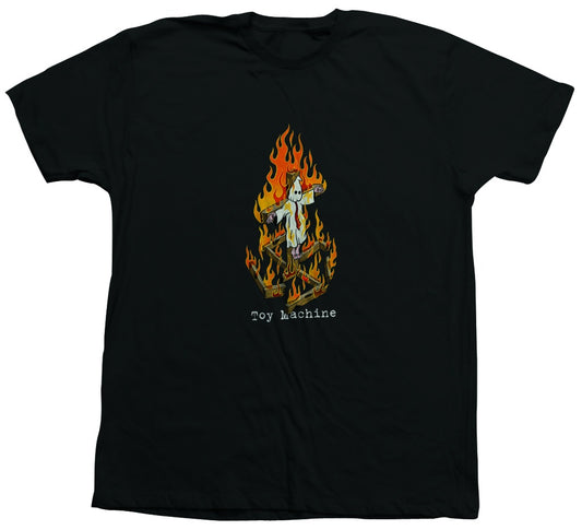 Toy Machine Charred Cross II T-Shirt Black (Front Print)