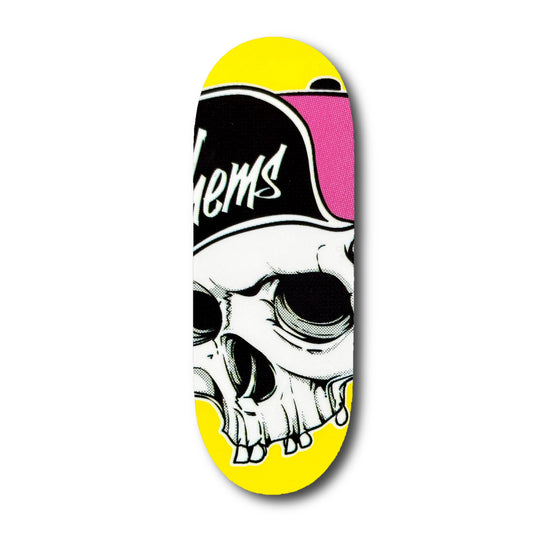 Chems Yellow “OG Skull” Fingerboard Deck