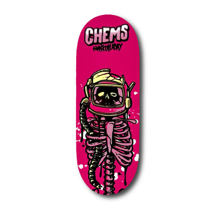 Chems Pink “askulladay” Fingerboard Deck