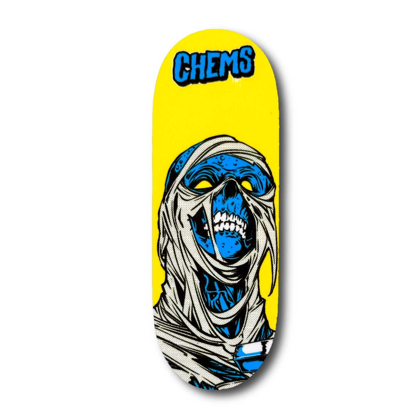 Chems Yellow “Mummy” Fingerboard Deck