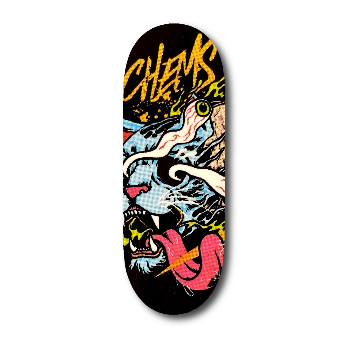 Chems Blue “Melted” Fingerboard Deck