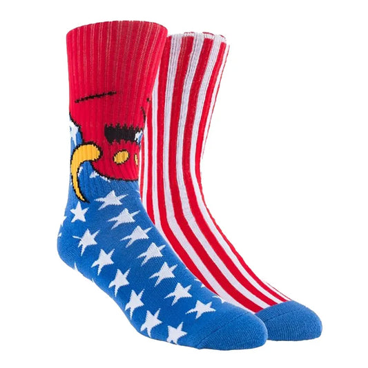 Toy Machine American Monster Red/Blue Skateboard Socks