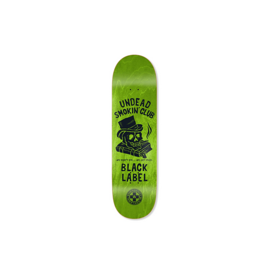 Black Label Undead Smokin Club 9.0" Skateboard Deck (Assorted Colors)