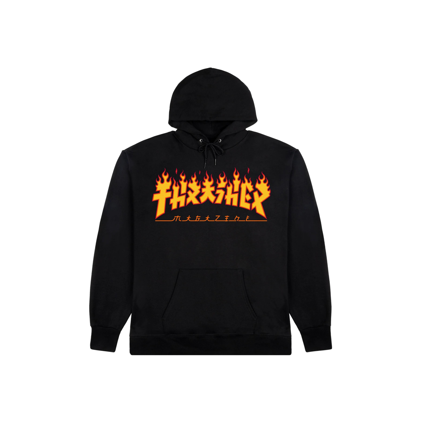 Thrasher Godzilla Flame Hoodie Black