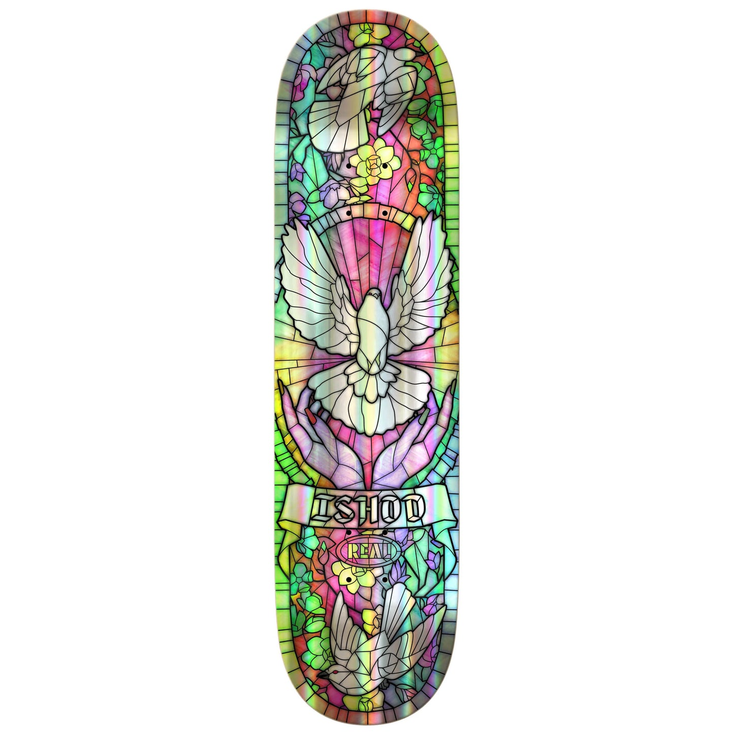 Real Ishod Ishod Cathedral Symmetrical Twin Tail Easy Rider 8.25" Skateboard Deck (CHOOSE SIZE)