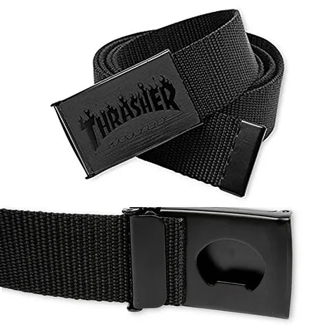 Thrasher Flame With Buckle Bottle Opener Belt