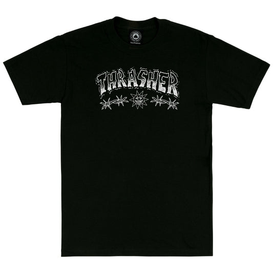 Thrasher Barbed Wire T-Shirt Black