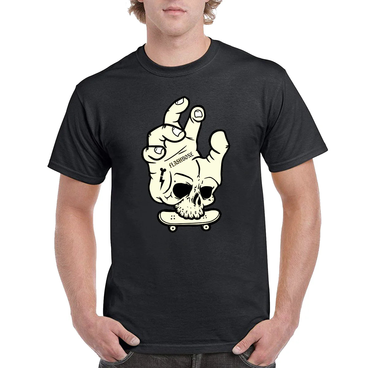 Flashbone Handfreak Fingerboard T-Shirt Black