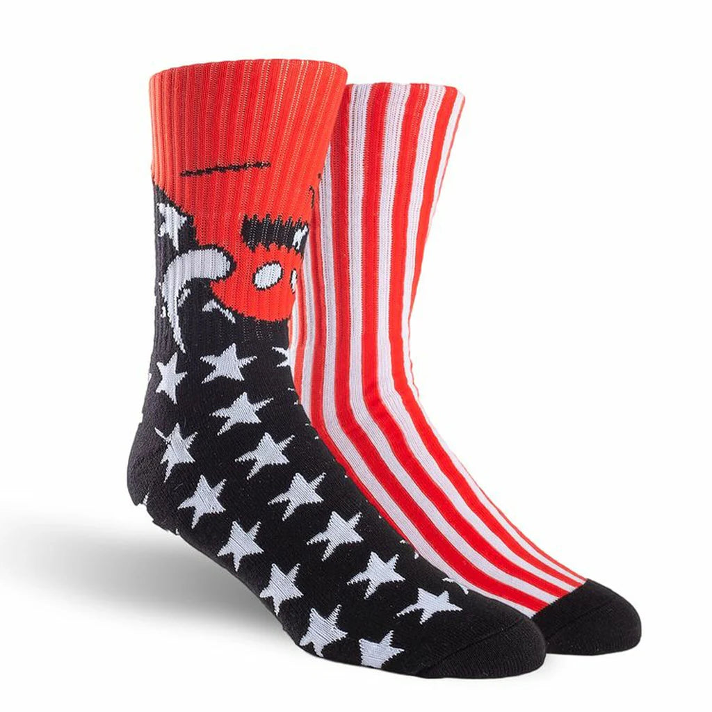 Toy Machine American Monster Red/Black Socks