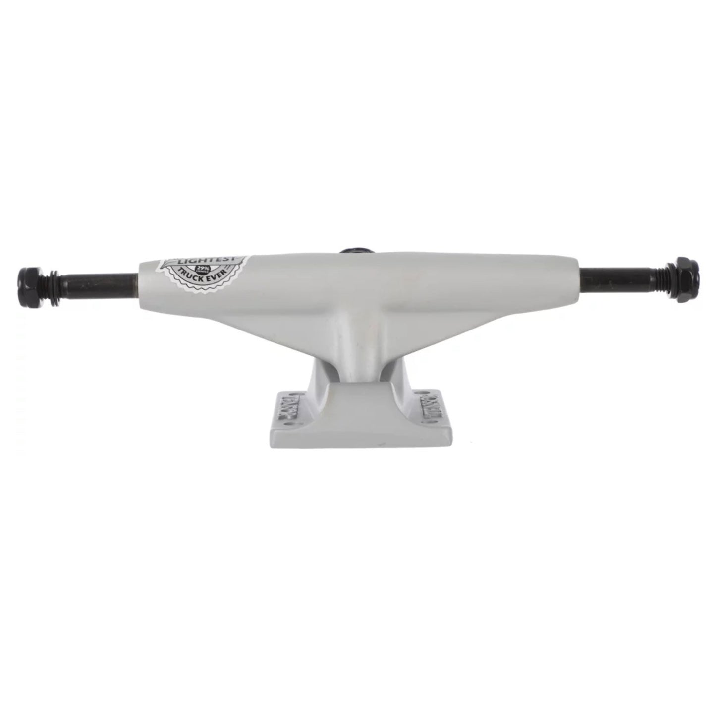 Tensor Mag Light Skateboard Trucks; Silver color for a sleek and classic look; Lightweight construction for enhanced performance and maneuverability; Mag Light technology provides a strong and durable truck;