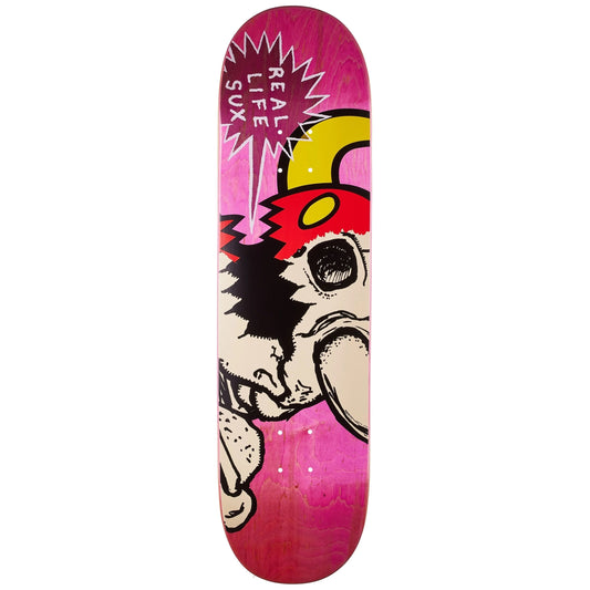 Toy Machine Real Life 8.25" Skateboard Deck (Assorted Colors)