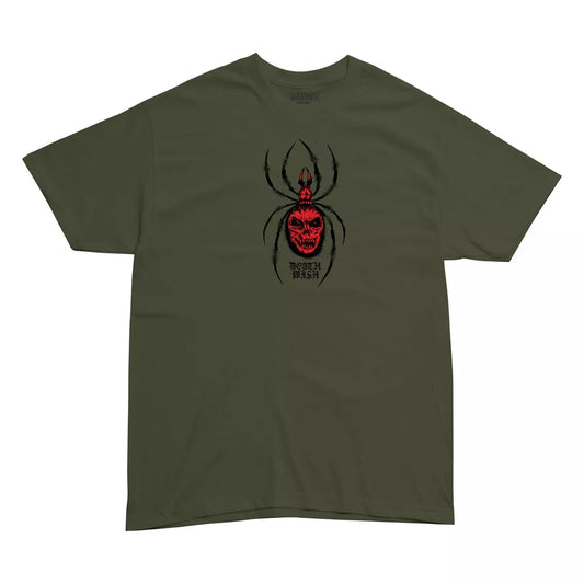 Deathwish Arachnophobia T-Shirt Olive