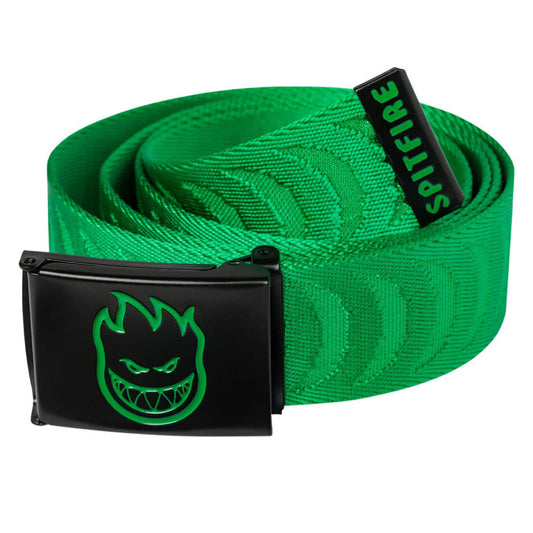 Spitfire Bighead Fill Crescent Green/BLack Jacquard Belt