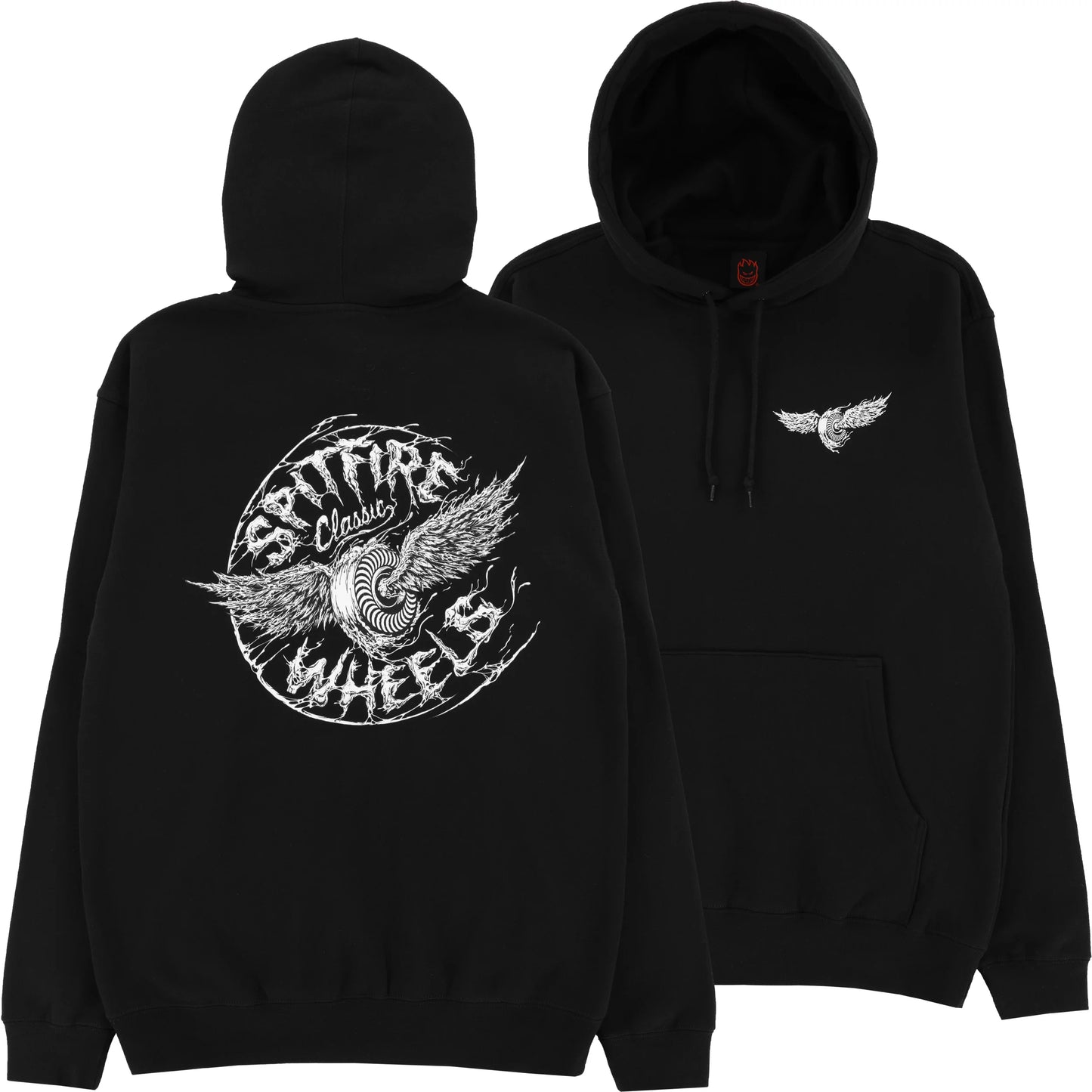 Spitfire Decay Hoodie Black