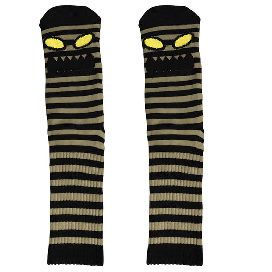 Toy Machine Monster Face Mini Stripes Khaki/Black Socks