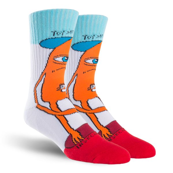 Toy Machine Insecurity Socks Blue/Red/White